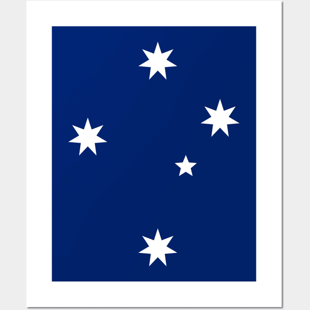 Australian Southern Cross Wall Art by cbeuw